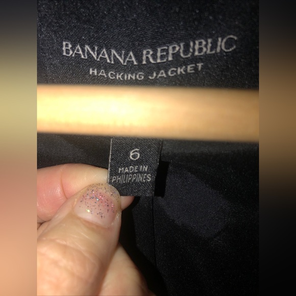 Banana Republic Jacket olive green 2 button blazer, wool. SZ 6 - Picture 3 of 15